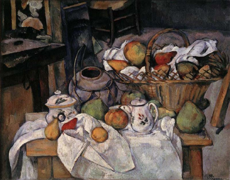 Paul Cezanne Still Life with Basket Germany oil painting art